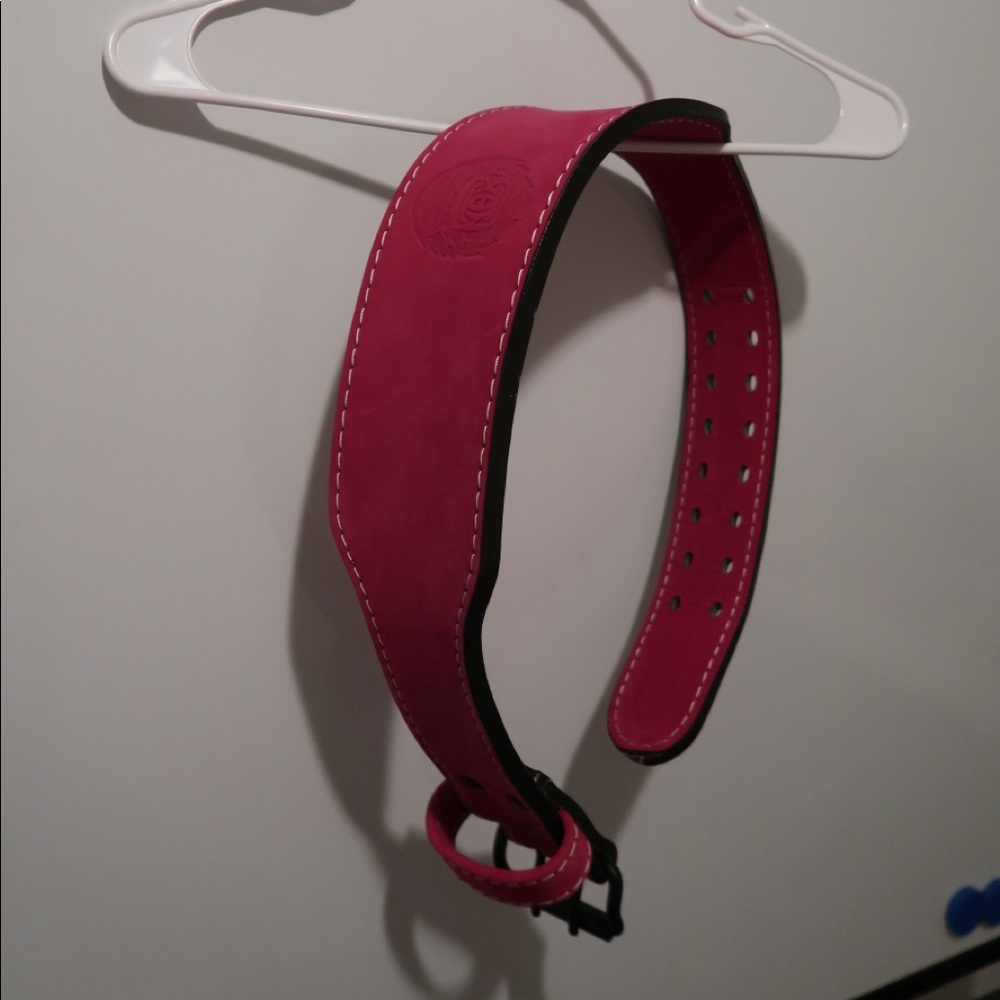 INAKA power pink lifting belt size medium.